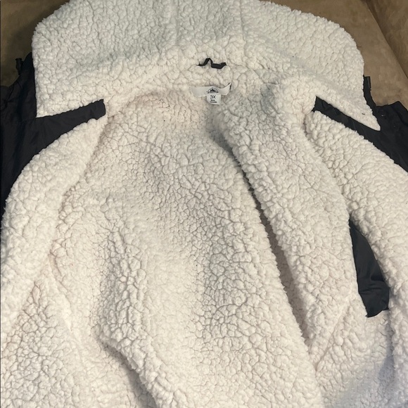 Disney Mickey Mouse Quilted Fleece Jacket Ears Embroidered Puffer Size 3X Black - Picture 10 of 15